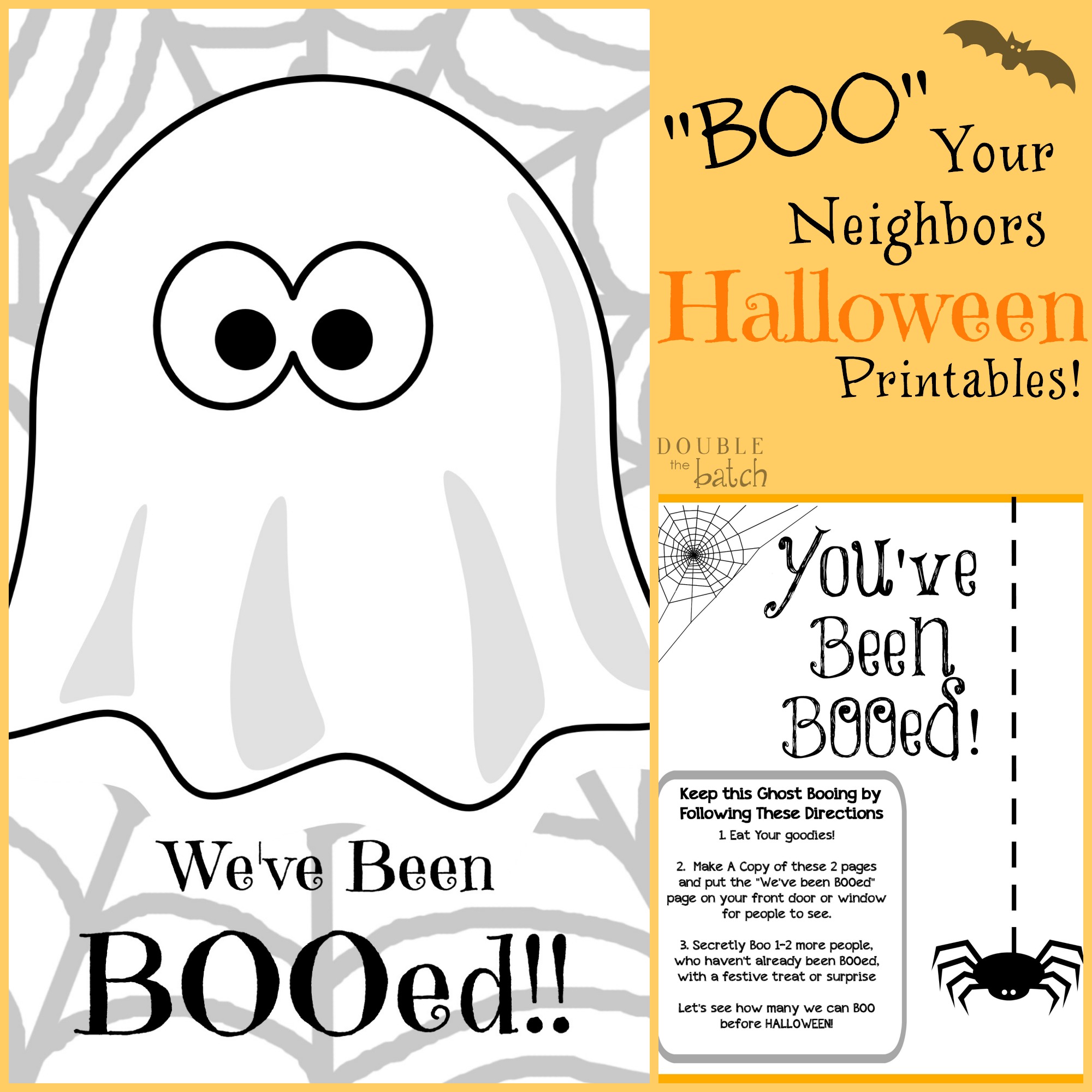 Boo Your Neighbors Halloween Printables